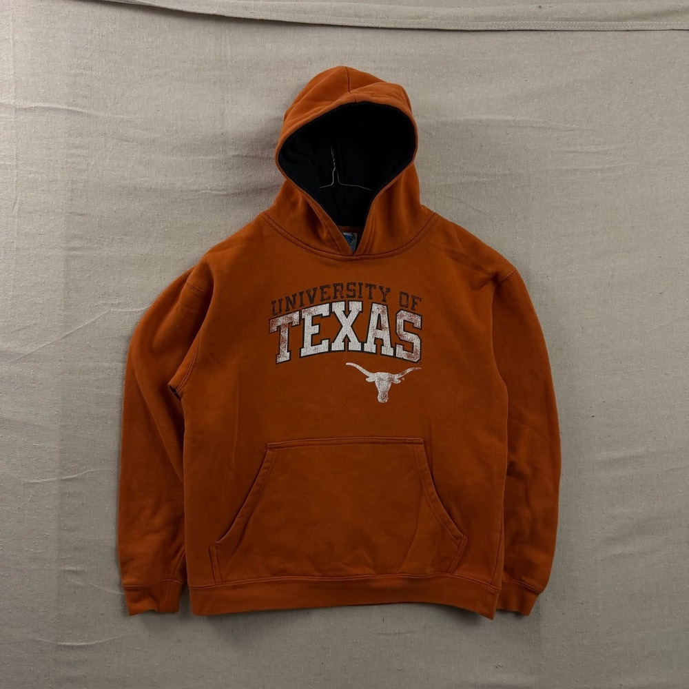 NCAA Hoodie Youth L (14/16) Burnt Orange University of Texas Longhorns Pullover‎
